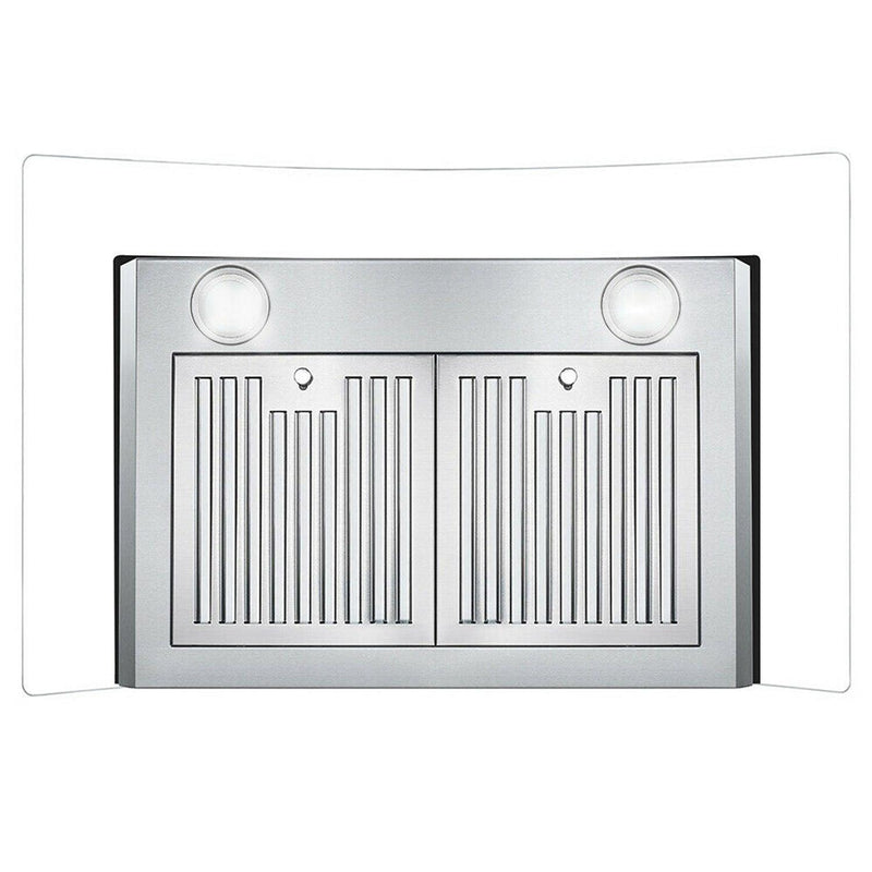 Tieasy 30 inch Wall Mount Range Hood 700 CFM 3 Speed Fan Stainless Steel Filters