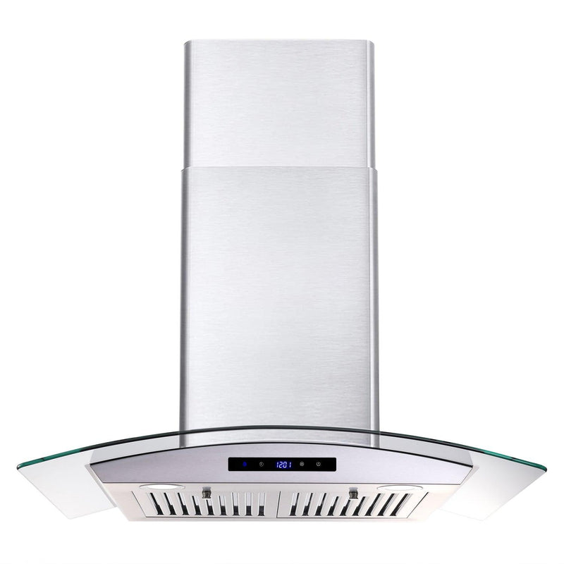Tieasy 30 inch Wall Mount Range Hood 700 CFM Vent Hood Touch Control Stainless Steel Filters