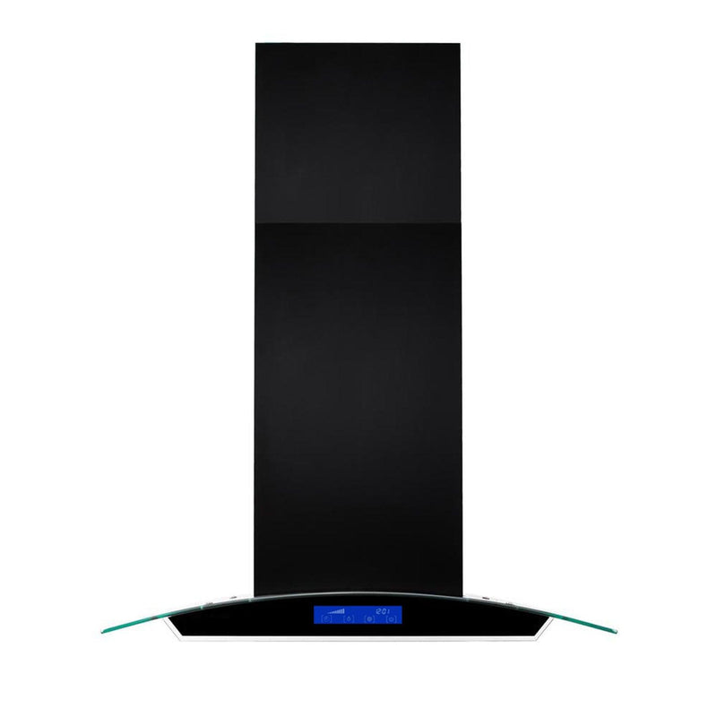 Tieasy 36 inch Island Mount Range Hood 700CFM with 4 LED Lights and Baffle filter