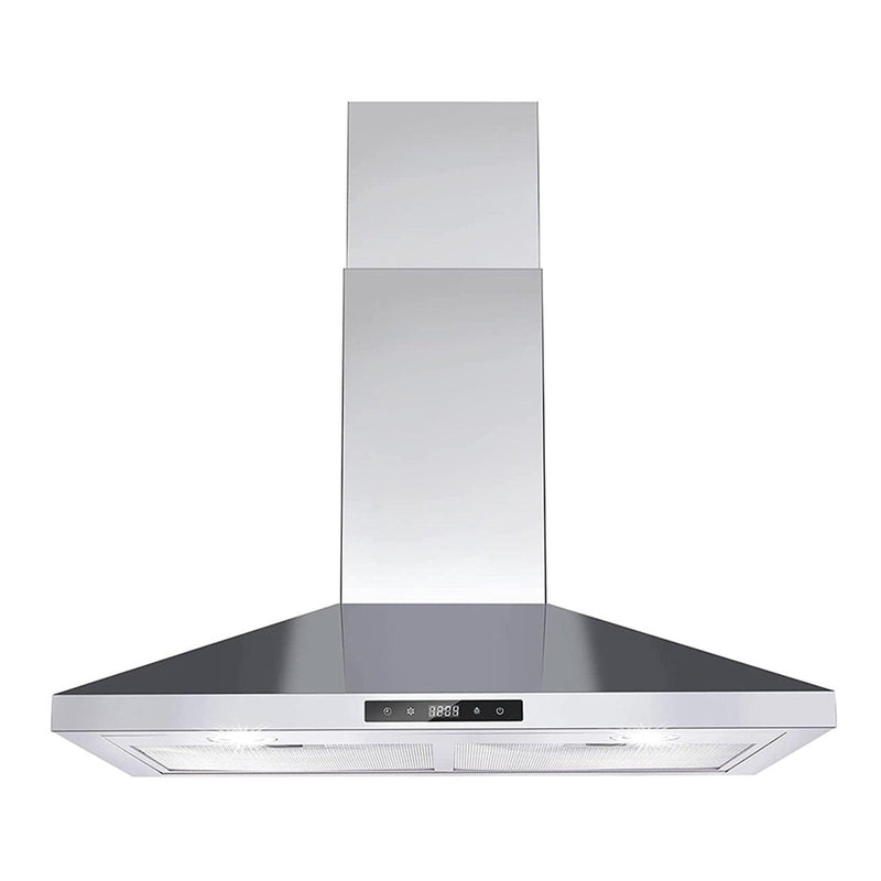 Tieasy Range Hood 30 inch Wall Mount Range Hood 450 CFM Vent Touch Control Aluminum Filters
